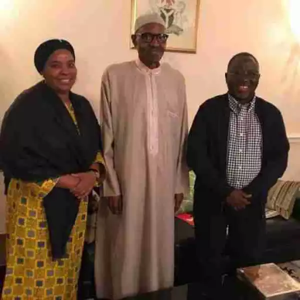 Nassarawa State Governor And His Wife Visit President Buhari In London (Photos)